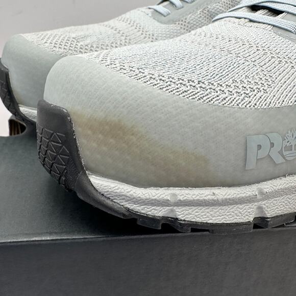 TIMBERLAND PRO Radius Women's 8 EH Slip-on Composite Toe Grey/Blue - Picture 2 of 6